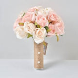 Champagne Bouquets,Baby pink Bridal Bouquets,Bridesmaids Bouquet,Fall Wedding Bouquet,Boho Rustic Bouquet,Artificial Wedding Flowers Bouquet