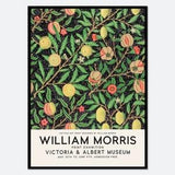William Morris Tropical Fruits Vintage Poster Reproduction Art Print | Colorful Art, Victoria Albert Art Museum Exhibition, Art Nouveau #W09