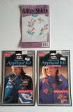 NEW Vintage 1990s Iron-on Lame Shiny Applique Kits CHOOSE ONE