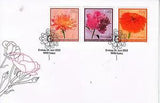 Liechtenstein 2012 FDC Garden Flowers 3v Set Cover Dahlia Peony Zinnia