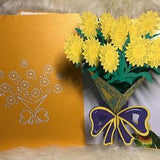Sunflower /Valentine card,Birthday card,Mother's Day Card,Wedding,Congratulation Card/Handmand POPUP Greeting Cards for All Occasion