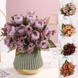 Small Flowers Bunch Plant Peony DIY ) Decorati Beautiful Fake Artificial Bouquet