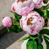 Cold porcelain peony, Clay pink peony, real touch flowers bouquet, artificial pale pink peony arrangement, realistic peony centerpiece