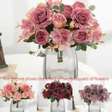 Artificial Peony Flowers Silk Fake Flower Wedding Party Home Decoration Bouquet