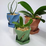 Orchid Pot Pastel Colors 2" 3" 4" 5" 6", Outdoor Suitable, 3D Printed Pot with Slots