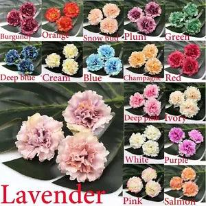 17Colors 2/100PCS Artificial Silk Flower Head For DIY Crown Hanging Floral Decor