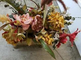 Artificial Decorative Floral Arrangement in Heavy Vase