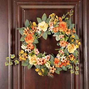 Artificial Front  Wreath Peony Garland Window   Leaves