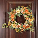 Artificial Front  Wreath Peony Garland Window   Leaves