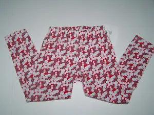 Petit Peony Boutique Girls Leggings Elastic Red Blossom Multicolor Size 2 NWT
