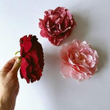 Artificial Huge Peony Head, Artificial peonies, Large peony head, 16 cm / 6.3'' diameter, Artificial flowers, Faux flowers, Fabric flowers