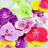 50heads 9-10cm Fashion Orchid Artificial Flowers DIY Butterfly Orchid Cloth Fake Flowers Bouquet Party Wedding Decoration Artificial Flowers