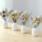 dried bouquet with Ceramic vase??dried flowers bouquet?? dry flowers arrangement??desktop ornament??home decoration??wedding decoration