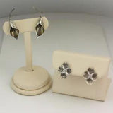 Vintage Sterling Silver Stuart Nye Calla Lily & Dogwood Blossom Earrings