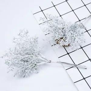Artificial Bridal Flowers Christmas Wreath Fake Plants Home Decoration 6pcs Sets