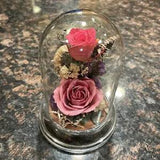 Natural Expressions Floral Keepsake - A Real Freeze Dried Rose In Glass Dome