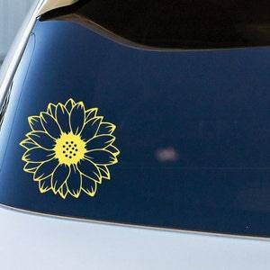 Sunflower Vinyl Decal // Car Decal // Outdoor Vinyl // Premium Vinyl