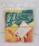 Easter Seals Fleece Throw Lap Blanket Flowers Orange/Yellow Lily Floral New