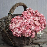 Blush pink One Bundle Artificial Silk Mini Ranunculus Artificial 6 Stems Silk Ranunculus Buds for wedding home decor
