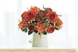 Artificial Flowers Fake Peony Silk Flowers Hydrangea Bouquet Decor Faux