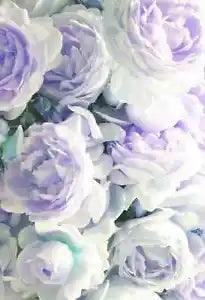 Purple Peonies Shabby Chic 8x10 Fabric Block - BUY 2 FABRIC LISINGS, GET 1 FREE