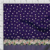 Soimoi Cotton Poplin Fabric Dot & Ranunculus Panel Print Fabric-2bL