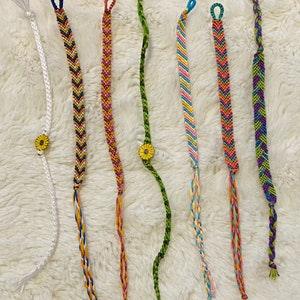 Assorted Friendship Bracelets | Chevron | Candy Stripe | Double Knot | Basket Weave