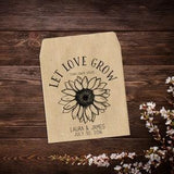Sunflower Seed Favors, Seed Packets, Wedding Seed Packets, Seed Packet Favors, Sunflower Seed Packets, Sunflower Wedding Favors x 25