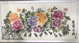 Handwritten Whole Ink Painting Plant Flower Peony Length 180Cm Width 75Cm Hangin