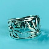 Sterling Silver Flower Ring