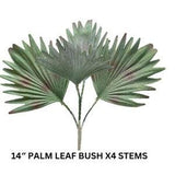 Artificial Palm Leaf Bush for Party Decor Tropical Decor Artificial Greenery for Floral Arrangement Flower Arrangement Bridal Bouquet