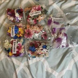 90 fake flower Heads Set in Bulk for DIY crafts corsage cake hairclips Decor