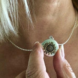 Silver Sunflower Locket Personalized with Photos   You are my sunshine locket   Custom Locket Necklace   Memorial Locket    Pet Locket