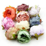 100pcs 5cm High Quality Silk Peony Artificial Flowers Head Wedding Accessories