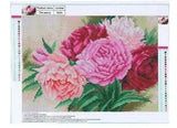 DIAMOND PAINTING  - 5D FULL ROUND DRILL PRETTY PEONIES- 30 CM X 40 CM