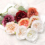 10pcs 11cm Peony Artificial Silk Flower Heads For Wedding Decoration