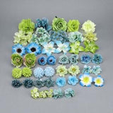 44Pcs Artificial flower heads Combo Set/4.5-12cm Rose,Peony,Silk flower,Bulk Fake flowers For DIY Craft Wedding Home Decoration Accessories