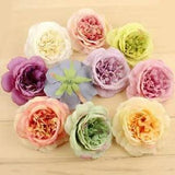 5pcs 10cm Large Peony Artificial Silk Flower Head Wedding Party Home...