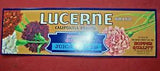 Lucerne Yellow Grape Carnation Flowers Crate Mint Label California! Look!