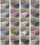 Ambesonne Flower Design Flat Sheet Top Sheet Decorative Bedding 6 Sizes