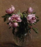 Oil painting Vase of Peonies flowers hand paint Home Decoration