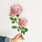 3 Heads Artificial Flowers Peony Bouquet Silk Flowers Bridal Bouquet Fall6239