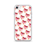 Pink and Orange Orchid Pattern iPhone Case