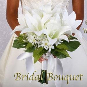 Love LILIANA Wedding Bouquet Package Bridal Bridesmaid Groom Boutonnieres Corsages Keepsake Bouquets Roses Silk Floral Custom Flowers