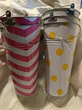 Lot Of 5 French Flower Buckets