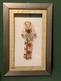 malaysian framed flowers dried petronas twin towers