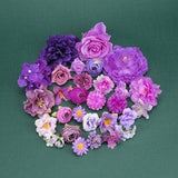 Artificial Silk Flower Head Handcrafted Combo Set Multicolor Rayon Flower Head Bulk DIY Kit Handmade Gifts DIY Material Pack Bouquet 29pcs
