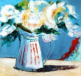 Peony Oil Painting Floral ORIGINAL Art Abstract Painting Impasto Textured vase