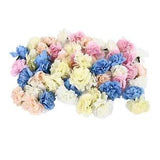50X Simulation Flower Artificial Carnation Fake Flowers Pink Cream Blue
