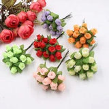 12Heads Plastic Peony Artificial Flowers Wedding Bouquet Home Party Outdoor Deco